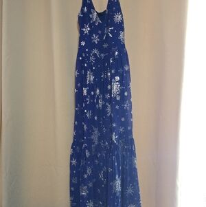 Blackmilk Snowed In Sheer Midaxi Dress